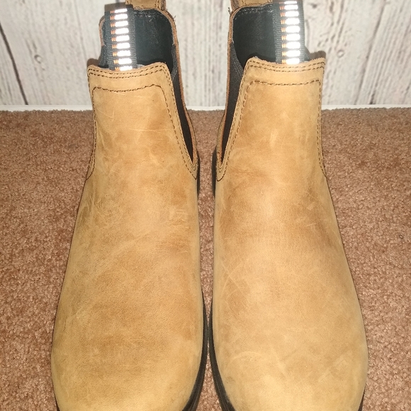 Ariat Men's Aged Bark Turbo Chelsea H20 Work Boots Size 7 - Picture 3 of 10